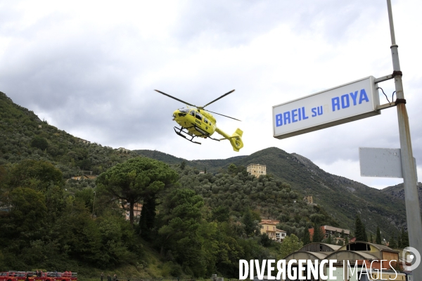 Au lendemain du passage de la tempête Alex le 2/10/2020 un pont aérien est mis en oeuvre pour évacuer les sinistrés et acheminer vivres et matériels. Environ 30 hélicoptères et 300 rotations quotidienne