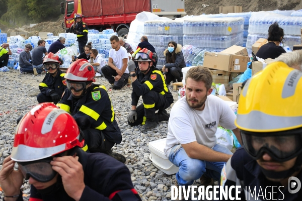 Au lendemain du passage de la tempête Alex le 2/10/2020 un pont aérien est mis en oeuvre pour évacuer les sinistrés et acheminer vivres et matériels. Environ 30 hélicoptères et 300 rotations quotidienne