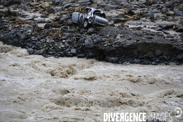 Breil sur Roya le 04/10/2020 Dans le cours du fleuve Roya .