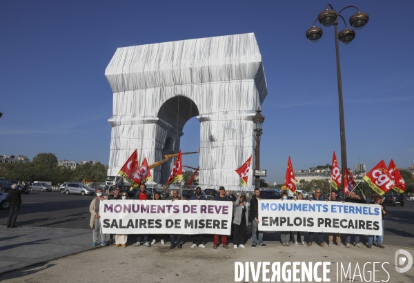 Rassemblement pour la revalorisation des salaires des monuments nationaux