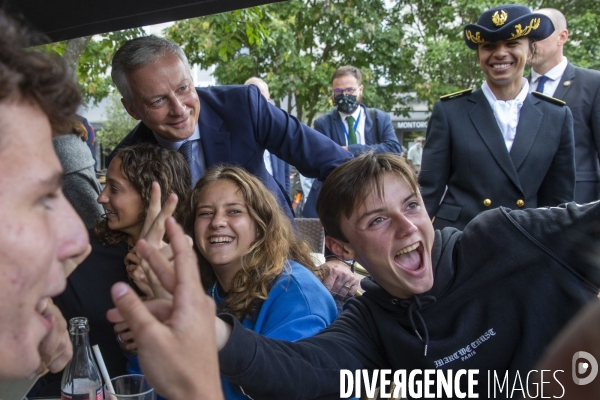 Bruno LE MAIRE et Alain GRISET chez les commerçants de Saint-Germain-en-Laye