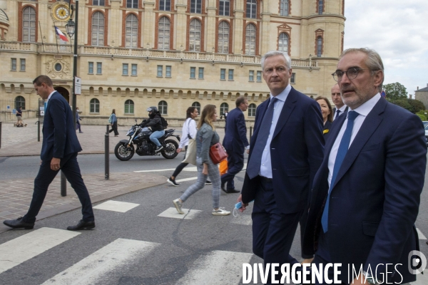 Bruno LE MAIRE et Alain GRISET chez les commerçants de Saint-Germain-en-Laye