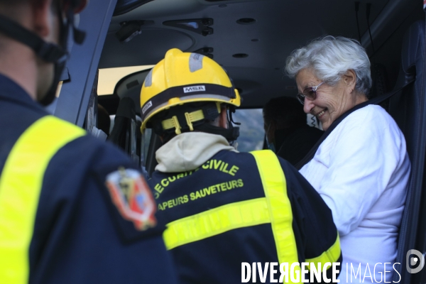 Tende le 08/10/2020 Anna 83 ans est evacuée en helicoptere afin de se faire operer du coeur