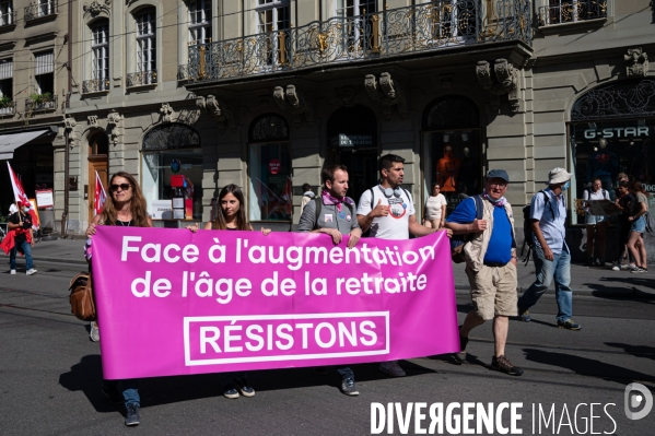 Contre AVS21: l augmentation de l âge de la retraite des femmes