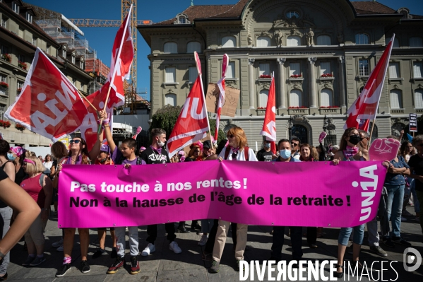 Contre AVS21: l augmentation de l âge de la retraite des femmes