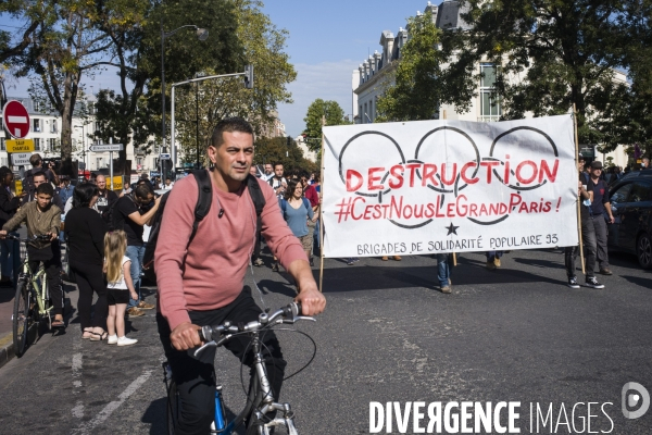 Manifestation pour la defense des jardins des vertus.