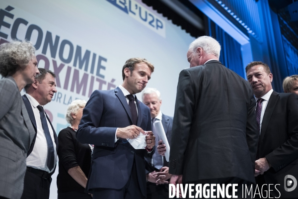 Emmanuel Macron aux rencontres de l U2P