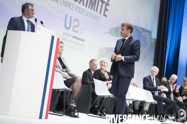 Emmanuel Macron aux rencontres de l U2P
