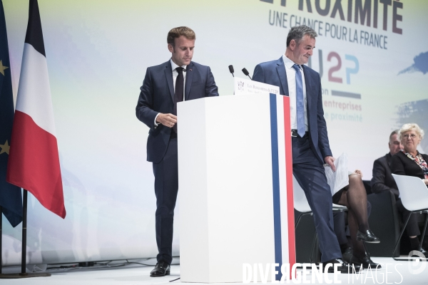 Emmanuel Macron aux rencontres de l U2P