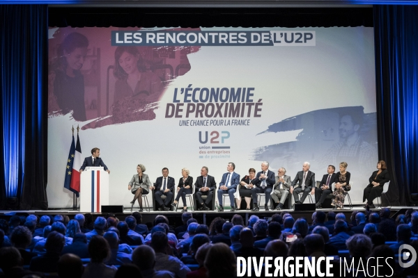 Emmanuel Macron aux rencontres de l U2P