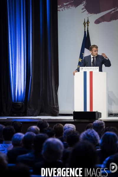 Emmanuel Macron aux rencontres de l U2P