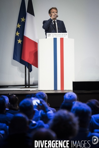 Emmanuel Macron aux rencontres de l U2P