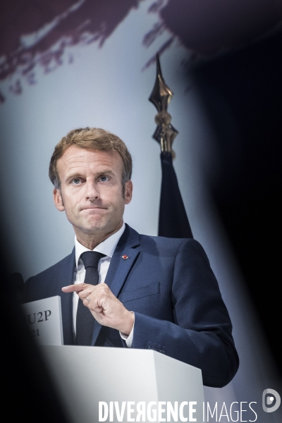 Emmanuel Macron aux rencontres de l U2P