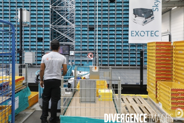 Gestion de picking avec les robots Skypod dans les Entrepôt Cdiscount