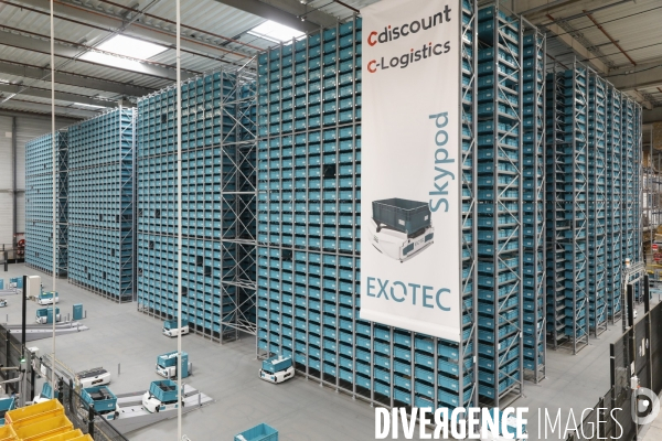 Gestion de picking avec les robots Skypod dans les Entrepôt Cdiscount