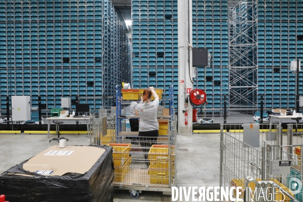 Gestion de picking avec les robots Skypod dans les Entrepôt Cdiscount