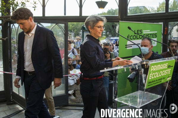 Yannick Jadot et Sandrine Rousseau qualifiés pour le second tour de la primaire écologiste