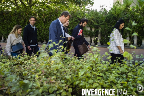 Yannick Jadot visite Cycle terre à Sevran.