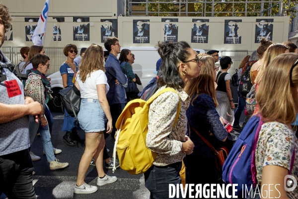 Manifestation des enseignants à Paris