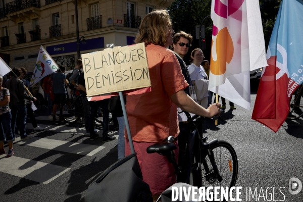 Manifestation des enseignants à Paris