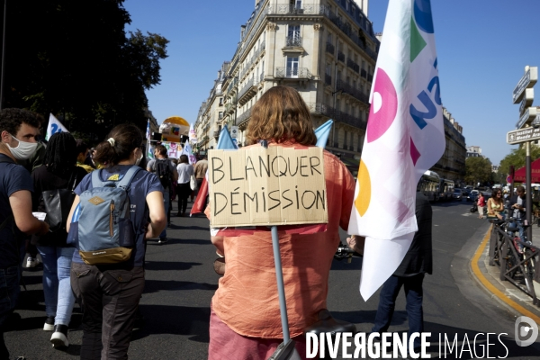 Manifestation des enseignants à Paris