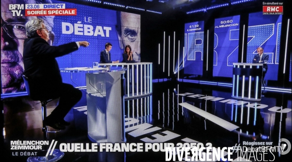 Debat melenchon zemmour sur bfm tv