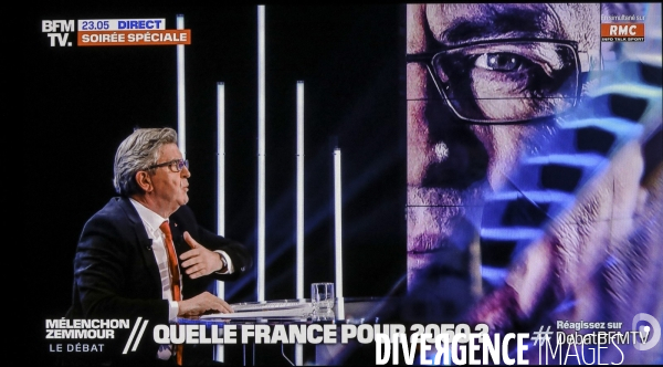 Debat melenchon zemmour sur bfm tv