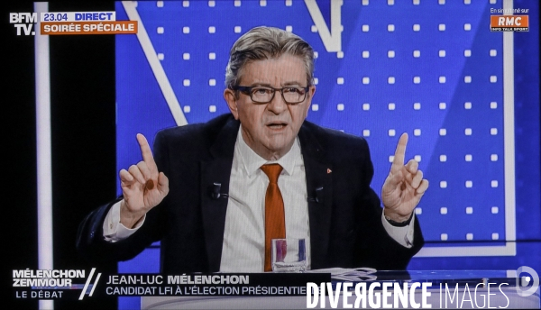 Debat melenchon zemmour sur bfm tv