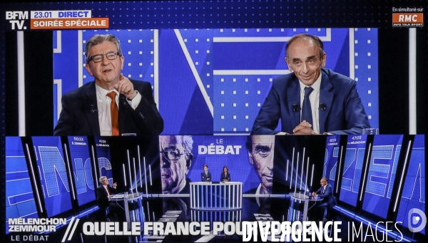 Debat melenchon zemmour sur bfm tv