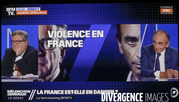 Debat melenchon zemmour sur bfm tv