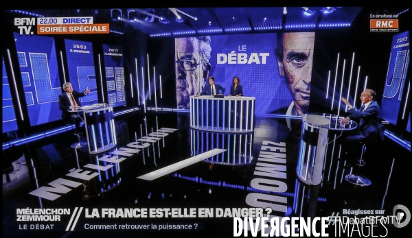 Debat melenchon zemmour sur bfm tv