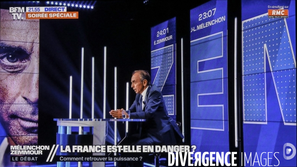 Debat melenchon zemmour sur bfm tv