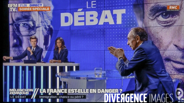 Debat melenchon zemmour sur bfm tv