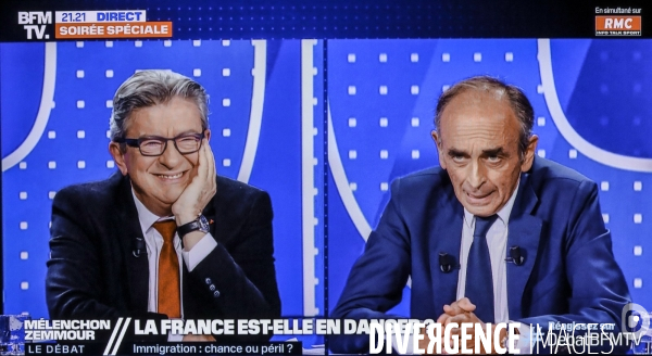 Debat melenchon zemmour sur bfm tv