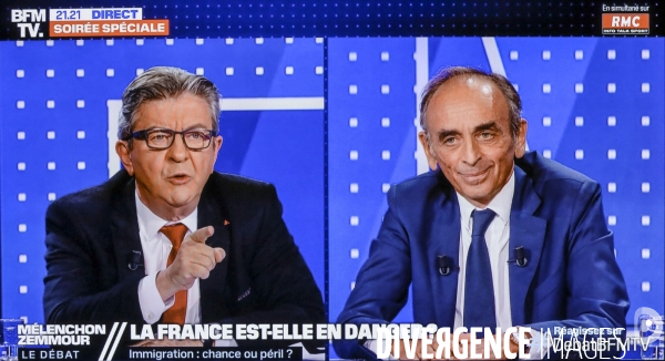 Debat melenchon zemmour sur bfm tv