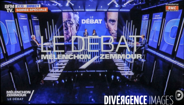 Debat melenchon zemmour sur bfm tv