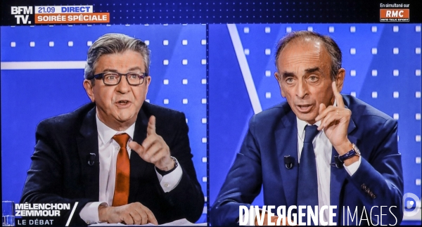Debat melenchon zemmour sur bfm tv