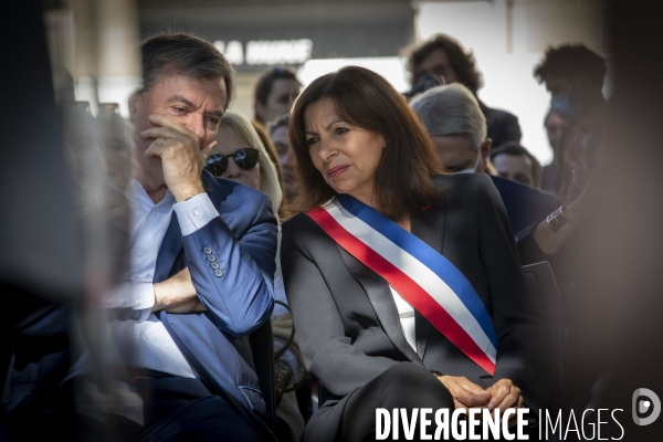 Anne HIDALGO inaugure la place Juliette gréco.