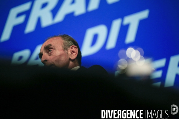 Nice le 18/09/2021 Eric Zemmour en visite à Nice et de ses lecteurs sur la scene du palais des Congres.