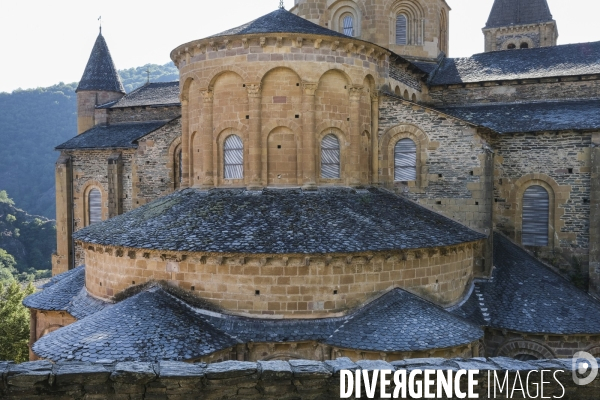 église abbatiale située à Conques