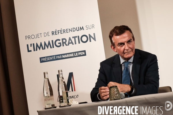 Rn - marine le pen - le referendum sur l immigration