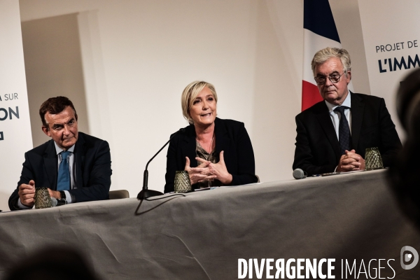 Rn - marine le pen - le referendum sur l immigration