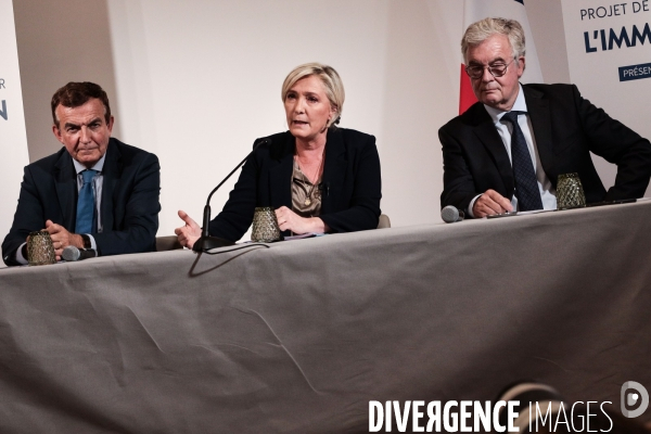 Rn - marine le pen - le referendum sur l immigration