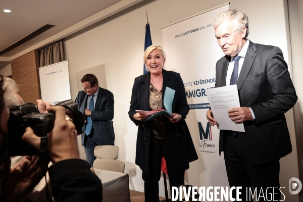 Rn - marine le pen - le referendum sur l immigration