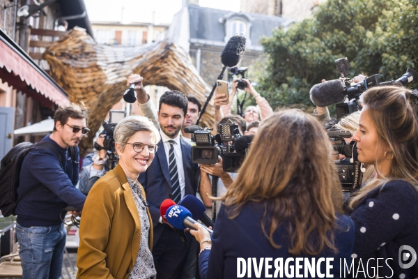 Sandrine rousseau, candidate a la primaire de europe ecologie les verts