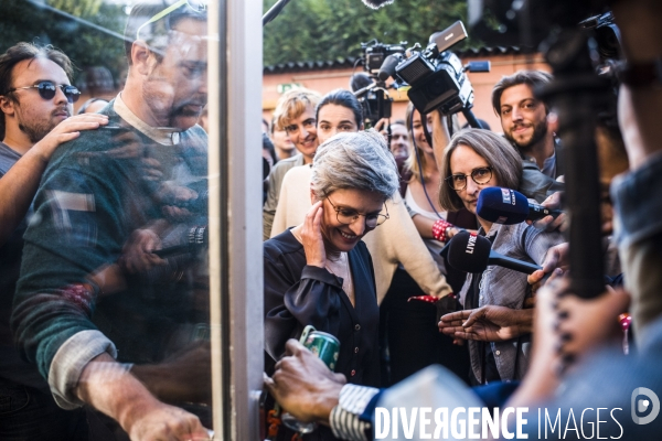 Sandrine rousseau,, candidate a la primaire de europe ecologie les verts