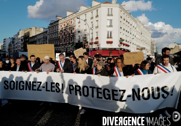 Crack porte de la Villette /  Manifestation des riverains