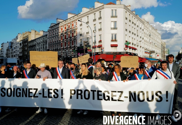 Crack porte de la Villette /  Manifestation des riverains