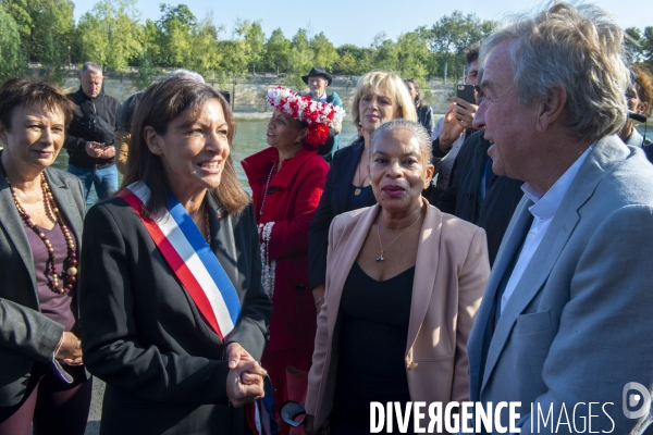 Inauguration de la promenade Edouard Glissant par Anne Hidalgo