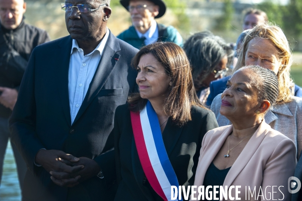 Inauguration de la promenade Edouard Glissant par Anne Hidalgo